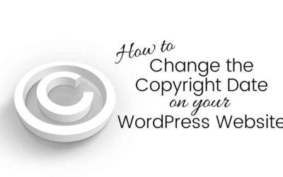 How to Change the Copyright Date